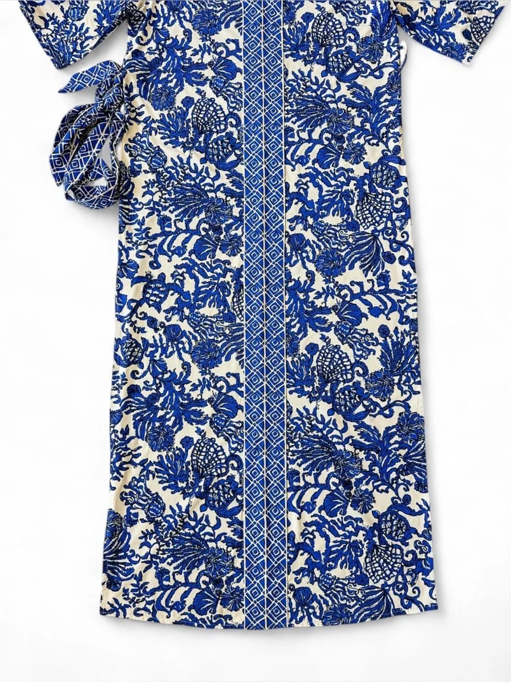 Lilly Pulitzer Remelle Maxi Cover-Up Swim Dress Deeper Coconut - S/M